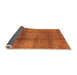 Sideview of Solid Orange Modern Rug, urb1179org