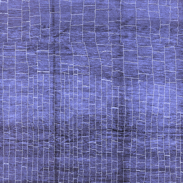 Machine Washable Solid Blue Modern Rug, wshurb1179blu