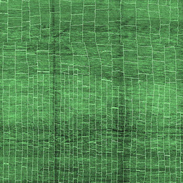 Machine Washable Solid Emerald Green Modern Area Rugs, wshurb1179emgrn