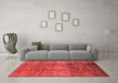 Modern Red Washable Rugs