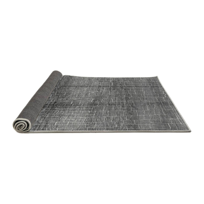 Sideview of Solid Gray Modern Rug, urb1179gry