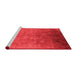 Bohemian Red Washable Rugs