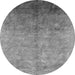 Round Persian Gray Bohemian Rug, urb1180gry