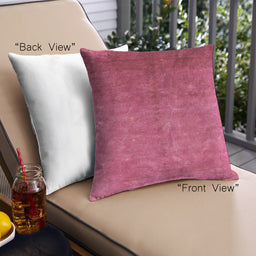 Front View of Mid-Century Modern Urban Square Hot Deep Pink Throw Pillow, 18 inch by 18 inch, pwurb1180