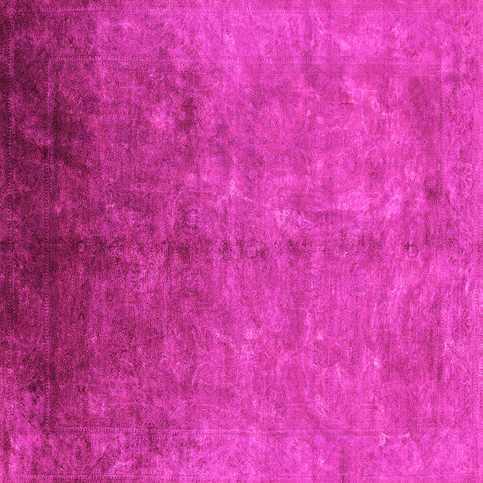 Square Machine Washable Persian Pink Bohemian Rug, wshurb1180pnk