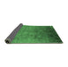 Sideview of Persian Emerald Green Bohemian Rug, urb1180emgrn