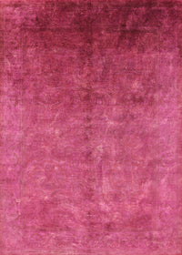 Machine Washable Industrial Modern Hot Deep Pink Rug, wshurb1180