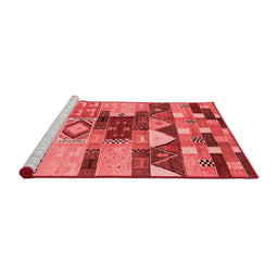 Industrial Red Washable Rugs
