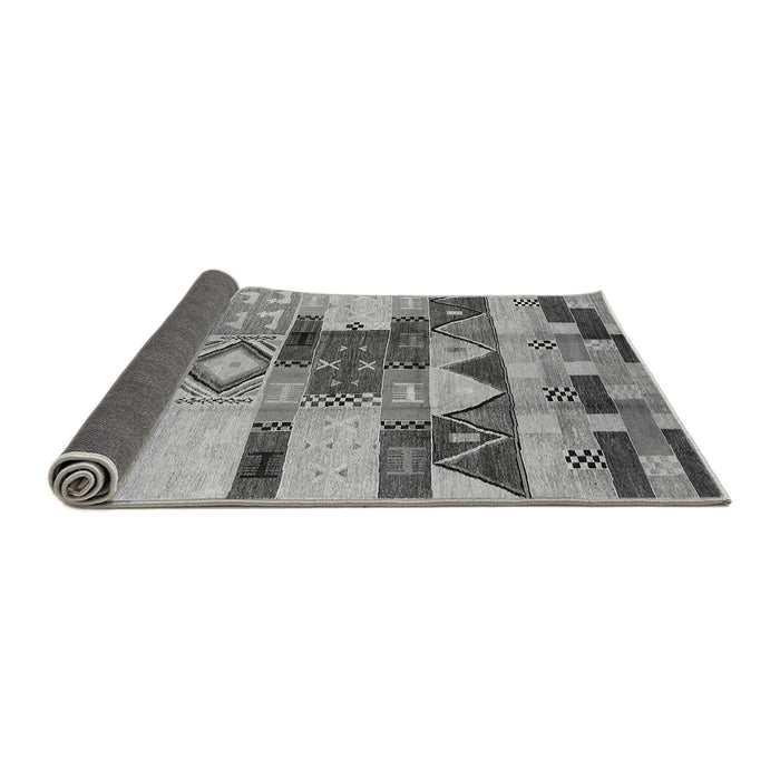 Sideview of Oriental Gray Industrial Rug, urb1181gry