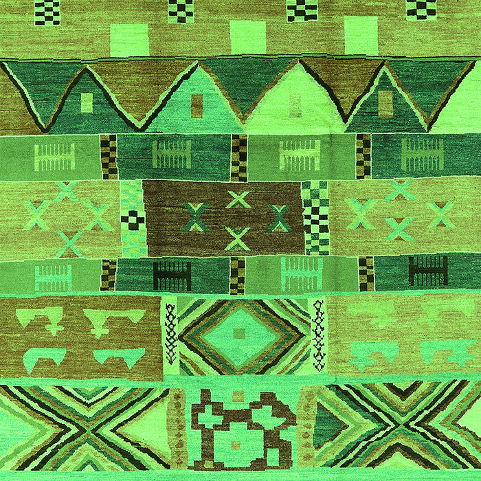 Oriental Green Industrial Rug, urb1181grn