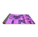 Sideview of Oriental Purple Industrial Rug, urb1181pur