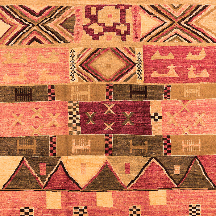 Oriental Orange Industrial Rug, urb1181org