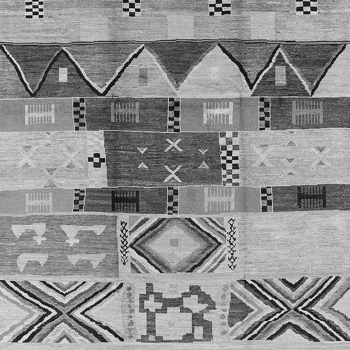 Machine Washable Oriental Gray Industrial Rug, wshurb1181gry