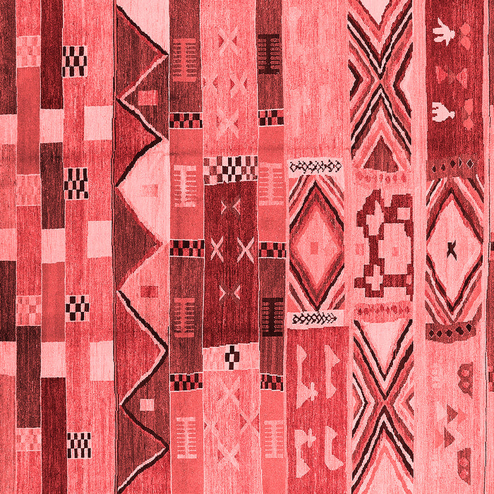Machine Washable Oriental Red Industrial Rug, wshurb1181red