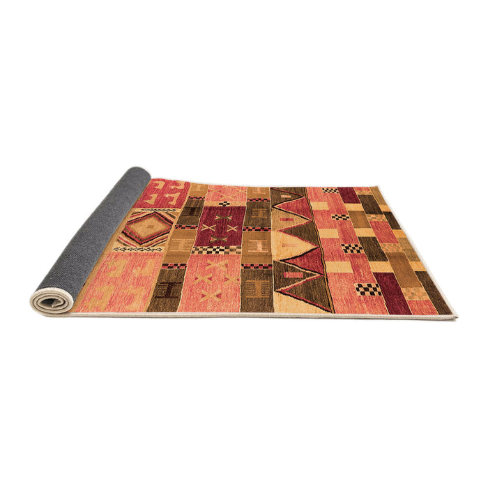 Sideview of Oriental Orange Industrial Rug, urb1181org