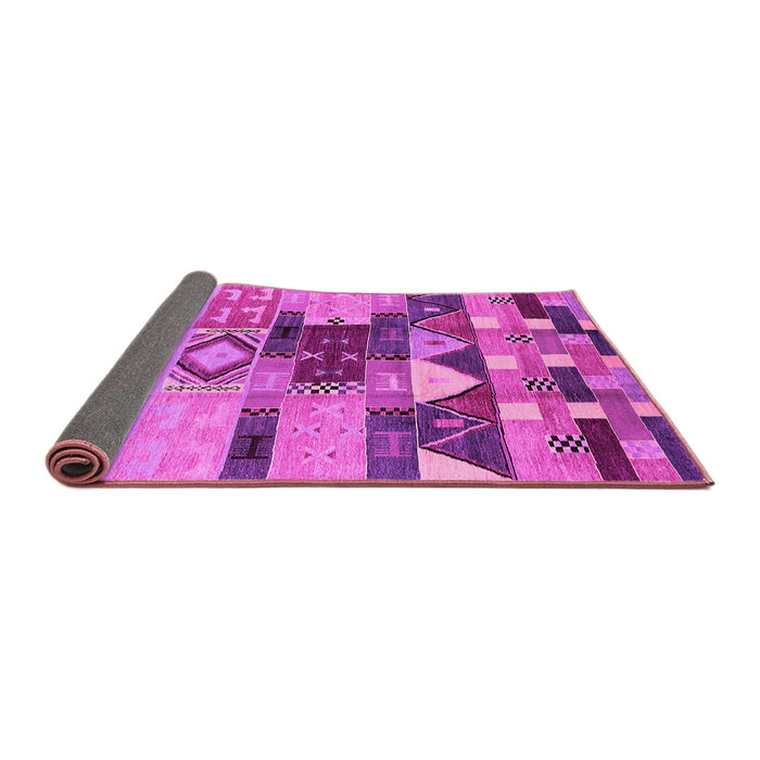 Sideview of Oriental Pink Industrial Rug, urb1181pnk