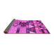 Sideview of Oriental Pink Industrial Rug, urb1181pnk