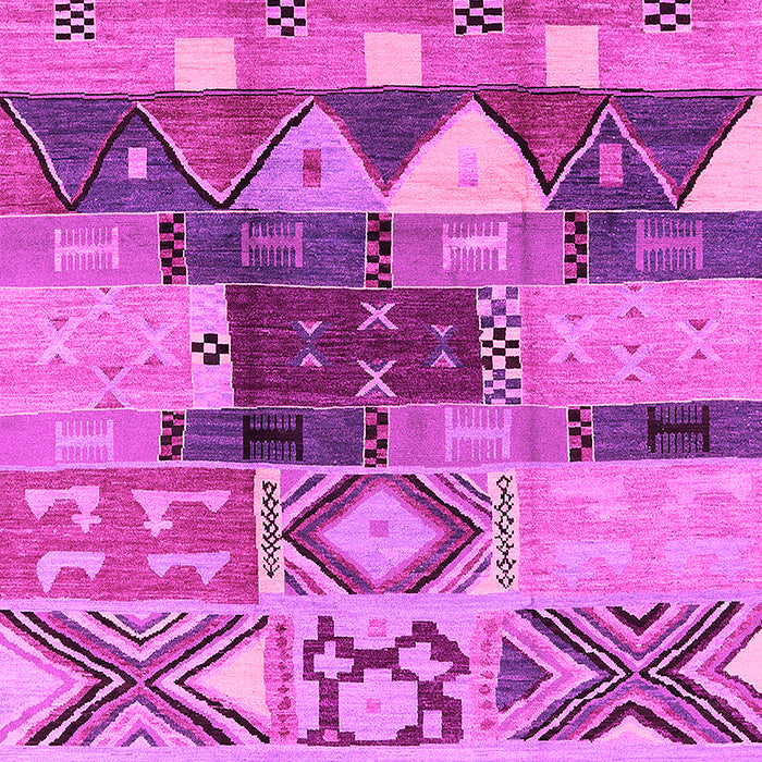 Machine Washable Oriental Pink Industrial Rug, wshurb1181pnk