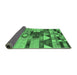 Sideview of Oriental Emerald Green Industrial Rug, urb1181emgrn