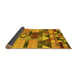 Sideview of Oriental Yellow Industrial Rug, urb1181yw