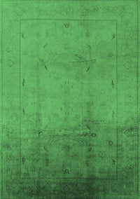 Oriental Emerald Green Traditional Rug, urb1182emgrn