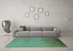 Machine Washable Oriental Light Blue Traditional Rug in a Living Room, wshurb1182lblu