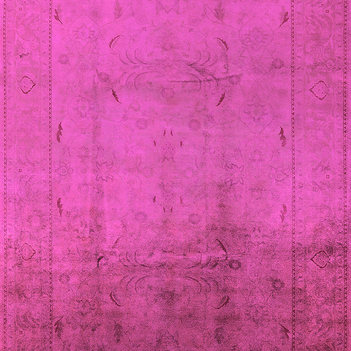 Machine Washable Oriental Pink Traditional Rug, wshurb1182pnk