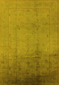 Oriental Yellow Traditional Rug, urb1182yw