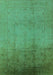 Oriental Turquoise Traditional Rug, urb1182turq