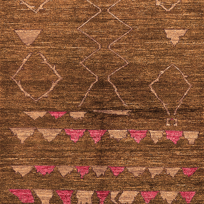 Solid Orange Modern Rug, urb1183org