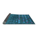 Sideview of Solid Light Blue Modern Rug, urb1183lblu