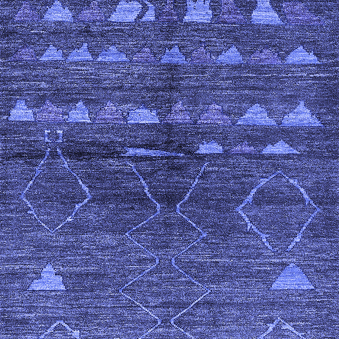 Solid Blue Modern Rug, urb1183blu