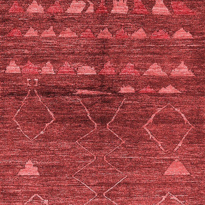 Machine Washable Solid Red Modern Rug, wshurb1183red