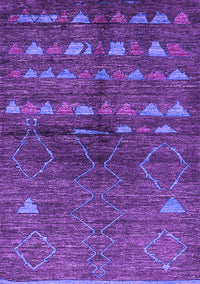 Solid Purple Modern Rug, urb1183pur