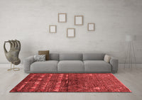 Machine Washable Solid Red Modern Rug, wshurb1183red