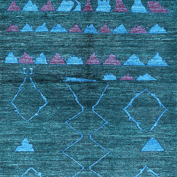 Machine Washable Solid Light Blue Modern Rug, wshurb1183lblu