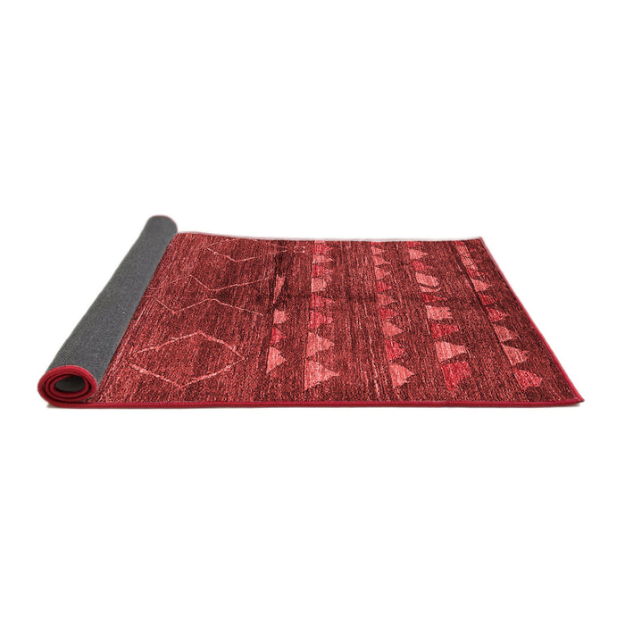 Solid Red Modern Area Rugs