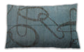 Mid-Century Modern Urban Blue Lumbar Throw Pillow, 13 inch by 19 inch, lburb1184
