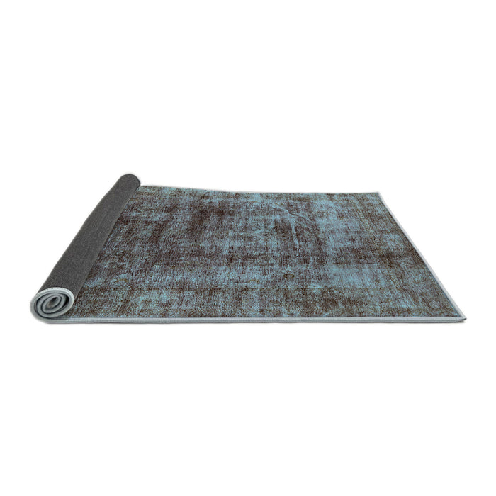 Sideview of Solid Light Blue Modern Rug, urb1185lblu