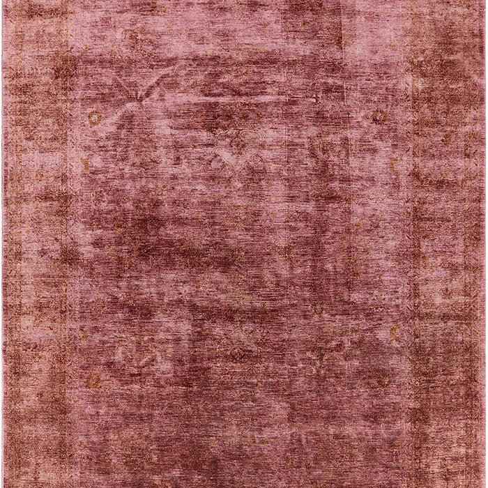 Mid-Century Modern Red Solid Rug, urb1185