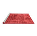 Modern Red Washable Rugs