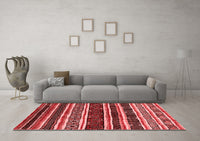 Machine Washable Oriental Red Industrial Rug, wshurb1186red