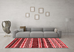Industrial Red Washable Rugs