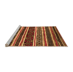 Sideview of Machine Washable Oriental Orange Industrial Area Rugs, wshurb1186org