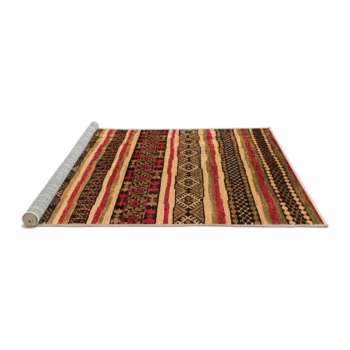 Sideview of Machine Washable Oriental Orange Industrial Area Rugs, wshurb1186org