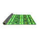 Sideview of Oriental Green Industrial Rug, urb1187grn