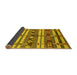 Sideview of Oriental Yellow Industrial Rug, urb1187yw