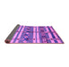 Sideview of Oriental Purple Industrial Rug, urb1187pur