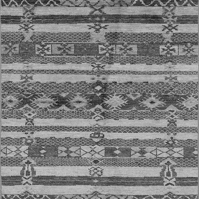 Square Oriental Gray Industrial Rug, urb1187gry