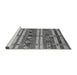 Sideview of Machine Washable Oriental Gray Industrial Rug, wshurb1187gry